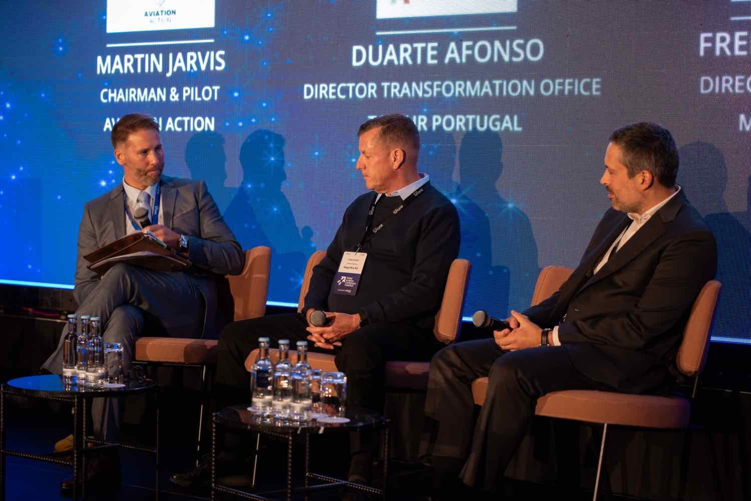 Industry leaders in conversation during the Frankfurt conference
