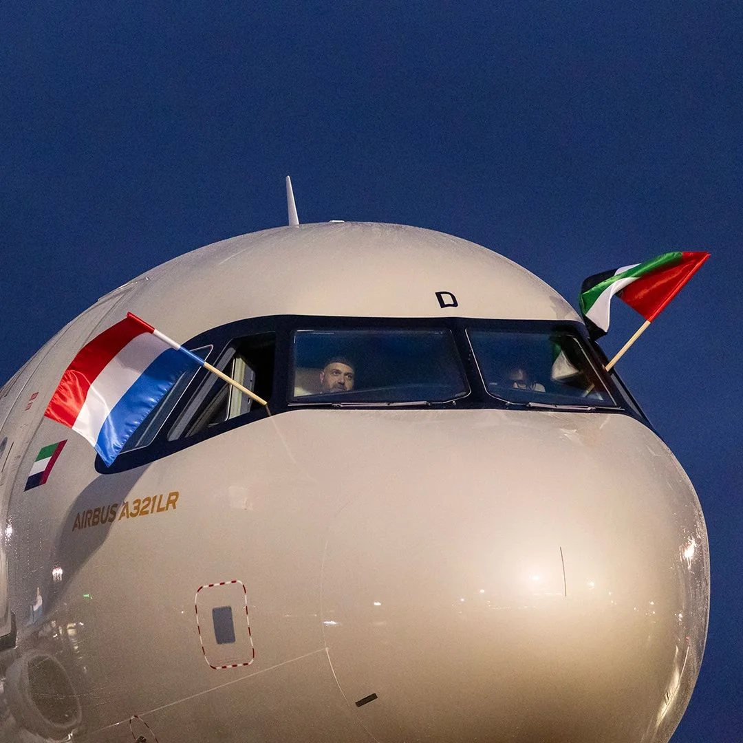Aviation, Etihad Airways, Airbus A321LR, Luxembourg