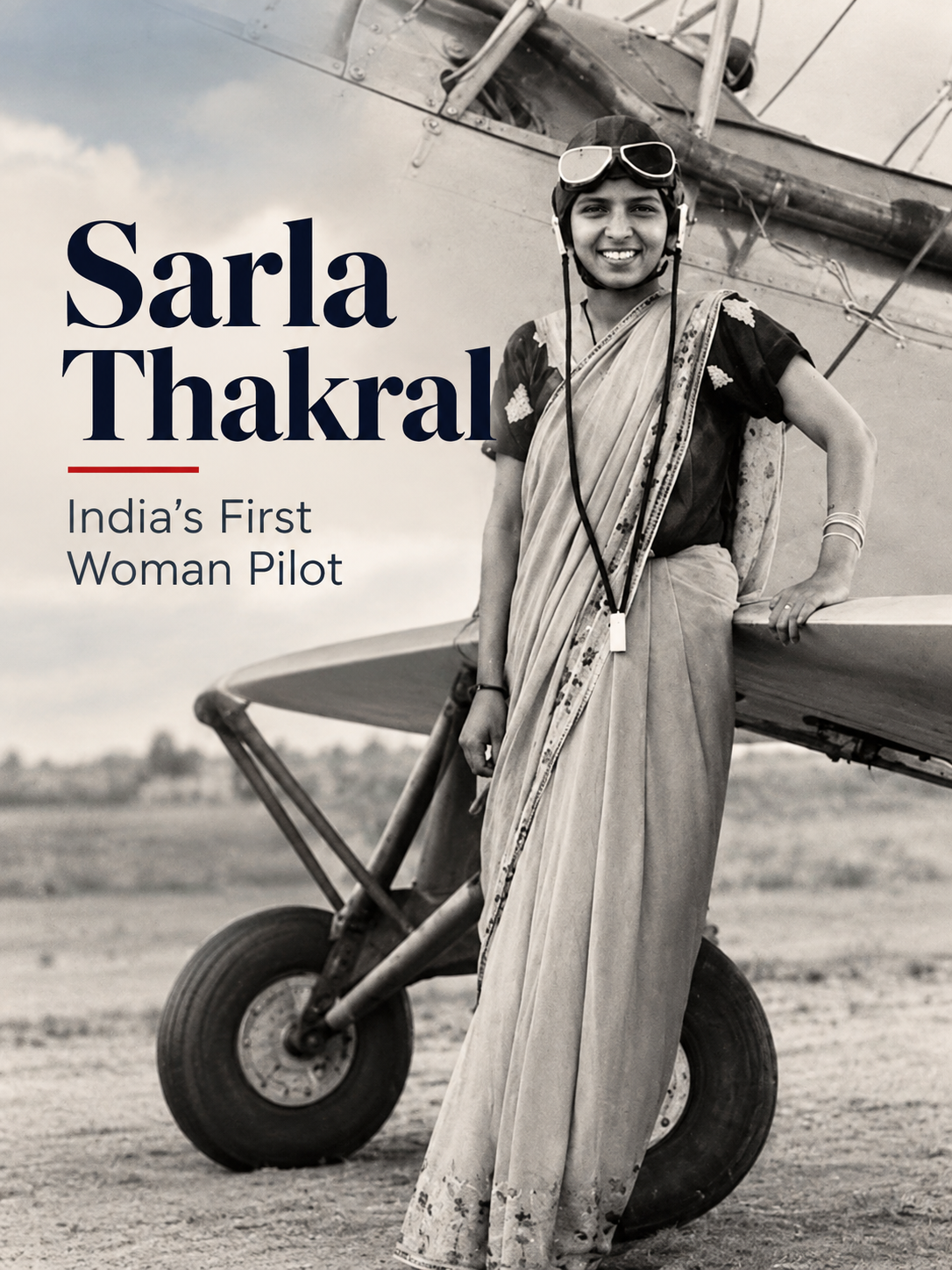 At just 21, Sarla Thakral stepped into the cockpit and made aviation history